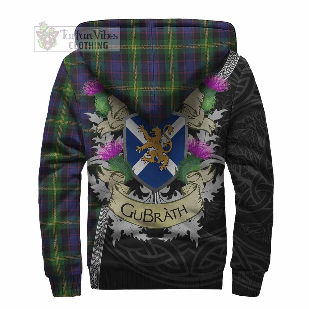 Tartan Vibes Clothing Watson Tartan Family Crest Sherpa Hoodie Lion Rampant Royal Thistle Shield Celtic Inspired