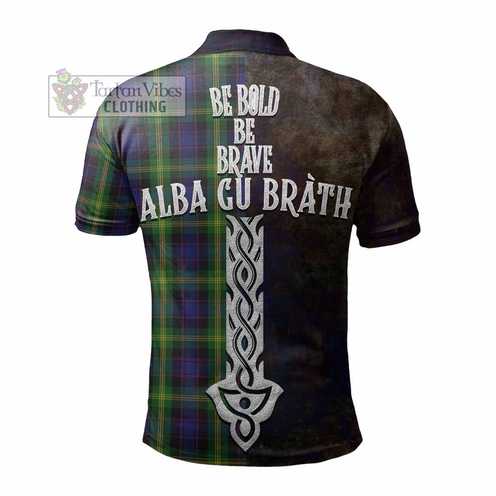 Tartan Vibes Clothing Watson Tartan Family Crest Polo Shirt Alba Gu Brath Be Brave Lion Ancient Style