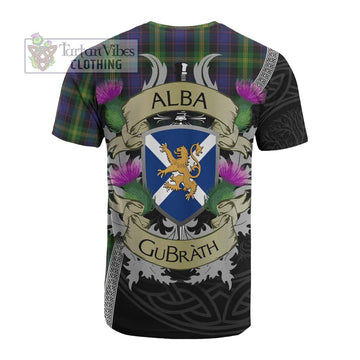 Tartan Vibes Clothing Watson Tartan Family Crest Cotton T-shirt Lion Rampant Royal Thistle Shield Celtic Inspired