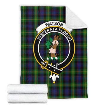 Watson Tartan Blanket with Family Crest