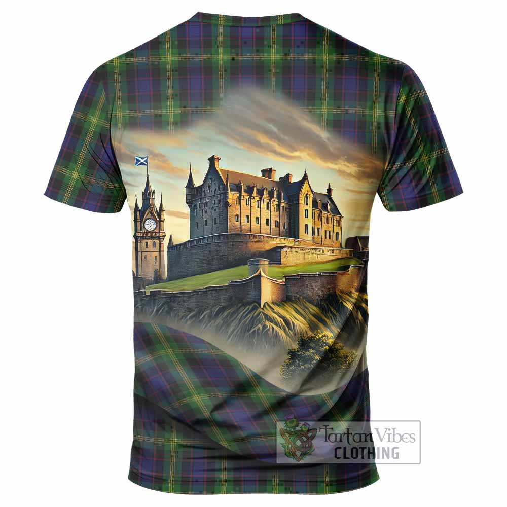 Tartan Vibes Clothing Watson Tartan Family Crest T-Shirt with Scottish Ancient Castle Stype