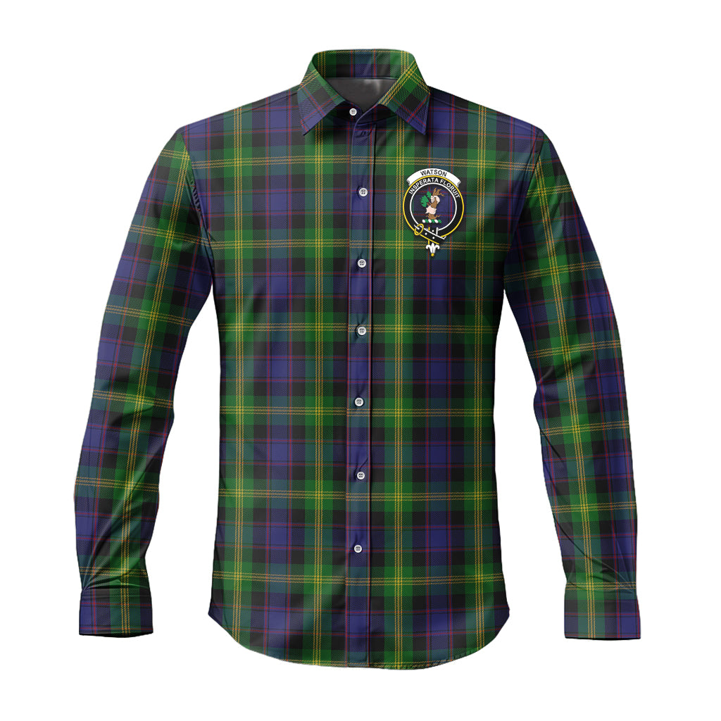 watson-tartan-long-sleeve-button-up-shirt-with-family-crest
