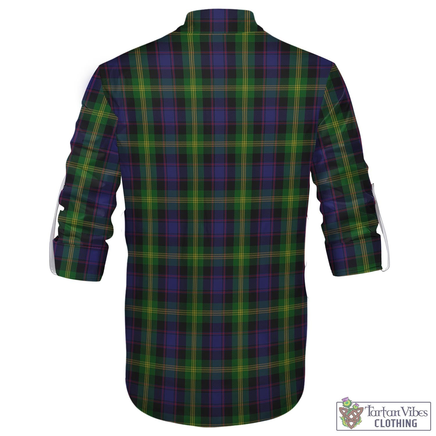 Tartan Vibes Clothing Watson Tartan Men's Scottish Traditional Jacobite Ghillie Kilt Shirt