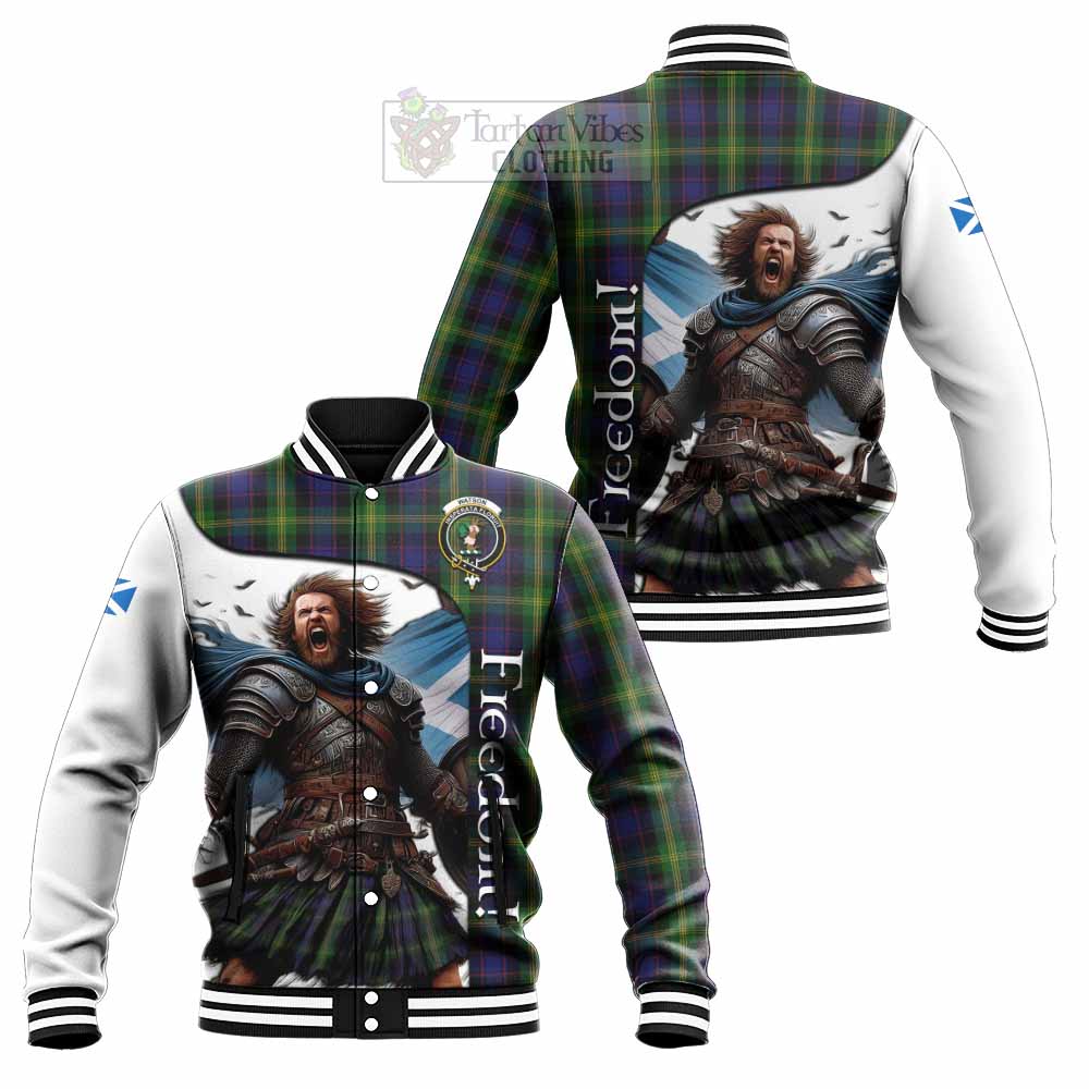 Tartan Vibes Clothing Watson Crest Tartan Baseball Jacket Inspired by the Freedom of Scottish Warrior
