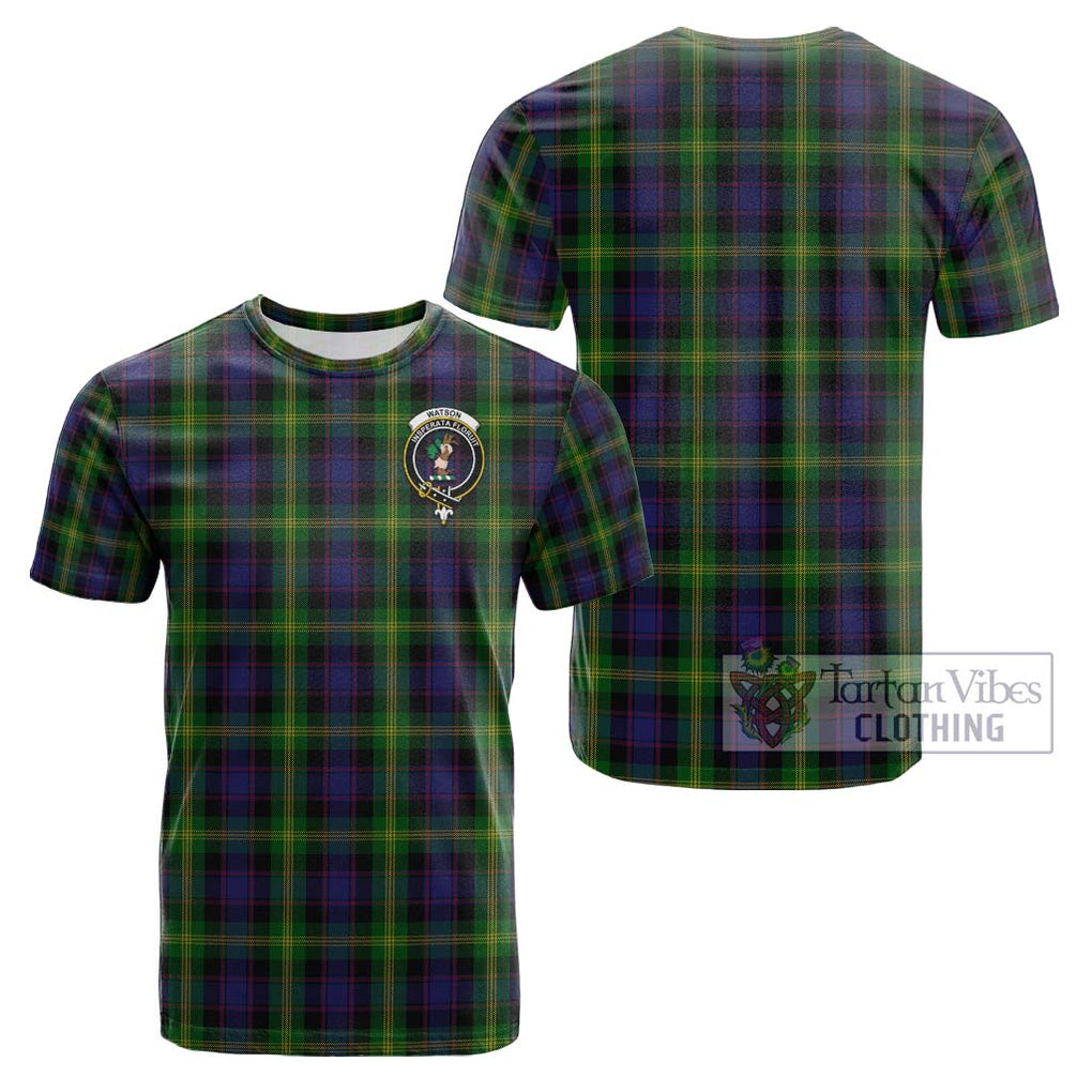 Watson Tartan Cotton T-Shirt with Family Crest Kid's Shirt - Tartanvibesclothing Shop