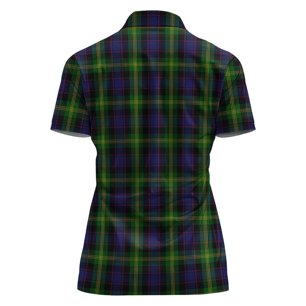 Watson Tartan Polo Shirt with Family Crest For Women - Tartan Vibes Clothing