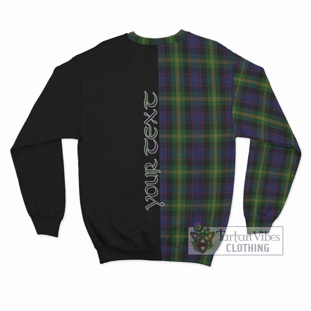 Watson Tartan Sweatshirt with Family Crest and Half Of Me Style - Tartanvibesclothing Shop
