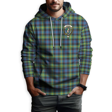 Watson Ancient Tartan Hoodie with Family Crest