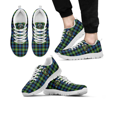 Watson Ancient Tartan Sneakers with Family Crest
