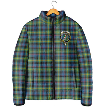 Watson Ancient Tartan Padded Jacket with Family Crest