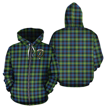 Watson Ancient Tartan Hoodie with Family Crest