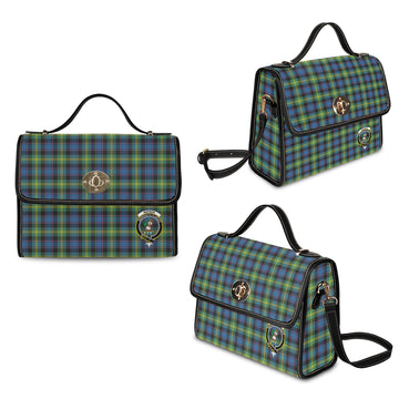 Watson Ancient Tartan Waterproof Canvas Bag with Family Crest