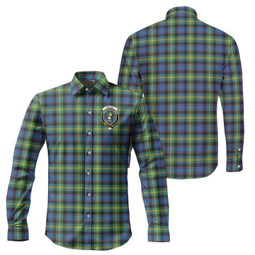 Watson Ancient Tartan Long Sleeve Button Up Shirt with Family Crest