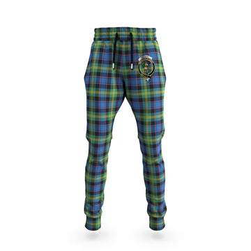 Watson Ancient Tartan Joggers Pants with Family Crest