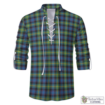 Watson Ancient Tartan Men's Scottish Traditional Jacobite Ghillie Kilt Shirt