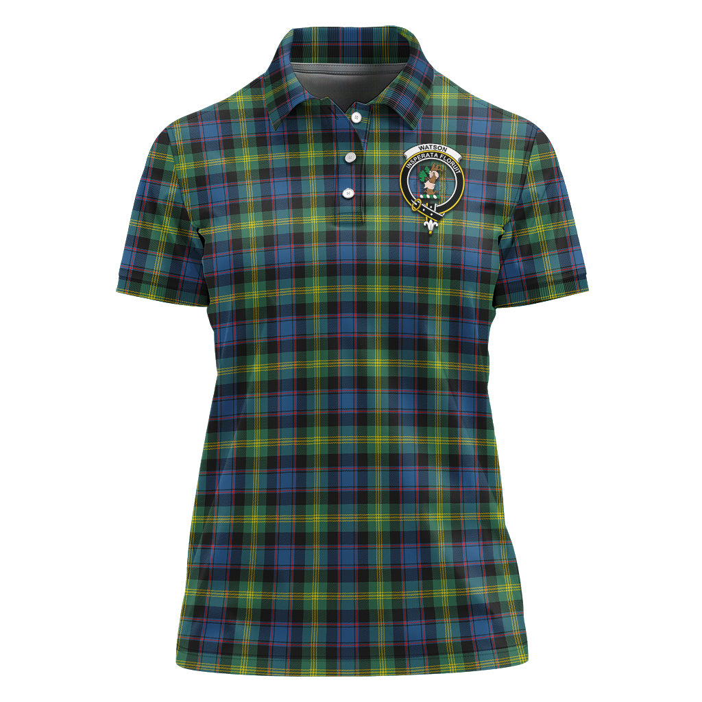 watson-ancient-tartan-polo-shirt-with-family-crest-for-women