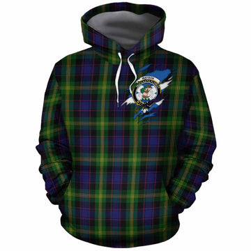 Watson Clan Crest In Me Tartan Cotton Hoodie Scotland Flag Style