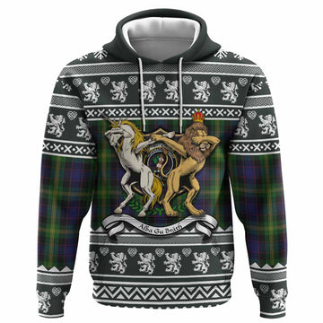 Watson Clan Tartan Crest Christmas Hoodie Coat of Arms Funny Style