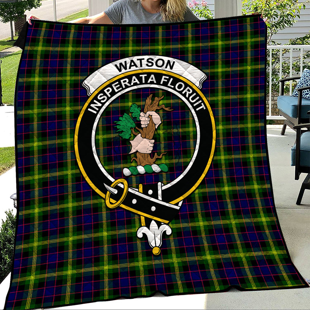 watson-modern-tartan-quilt-with-family-crest