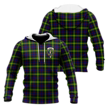Watson Modern Tartan Knitted Hoodie with Family Crest