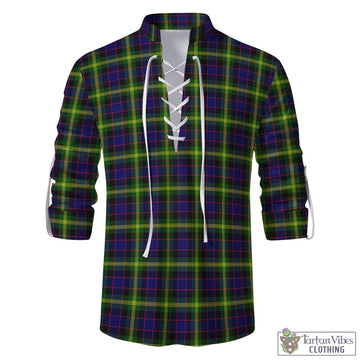 Watson Modern Tartan Men's Scottish Traditional Jacobite Ghillie Kilt Shirt