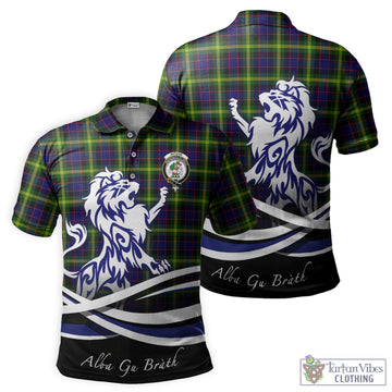 Watson Modern Tartan Polo Shirt with Alba Gu Brath Regal Lion Emblem