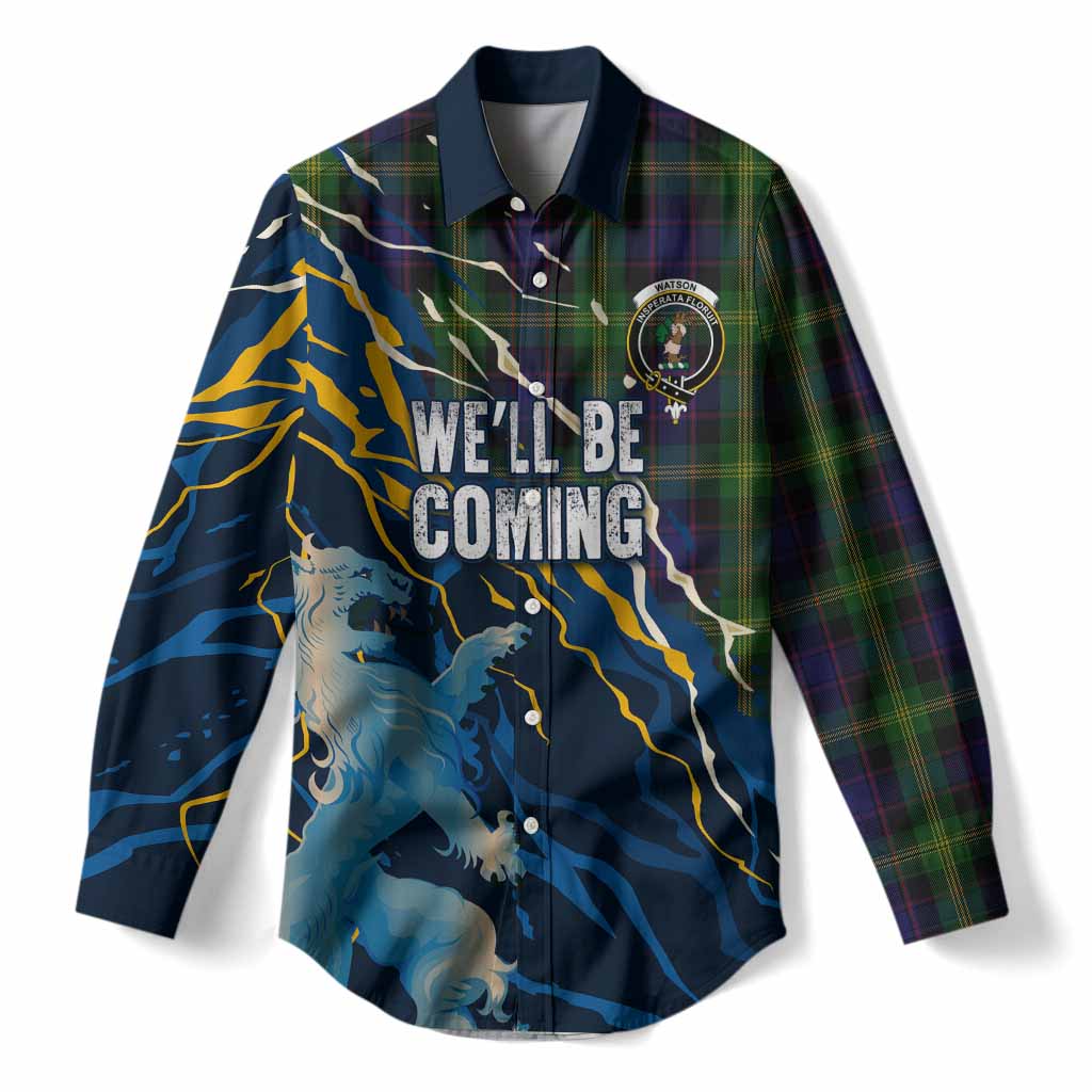Watson Scotland Tartan Women Casual Shirt WC2026 Football - We'll Be Coming