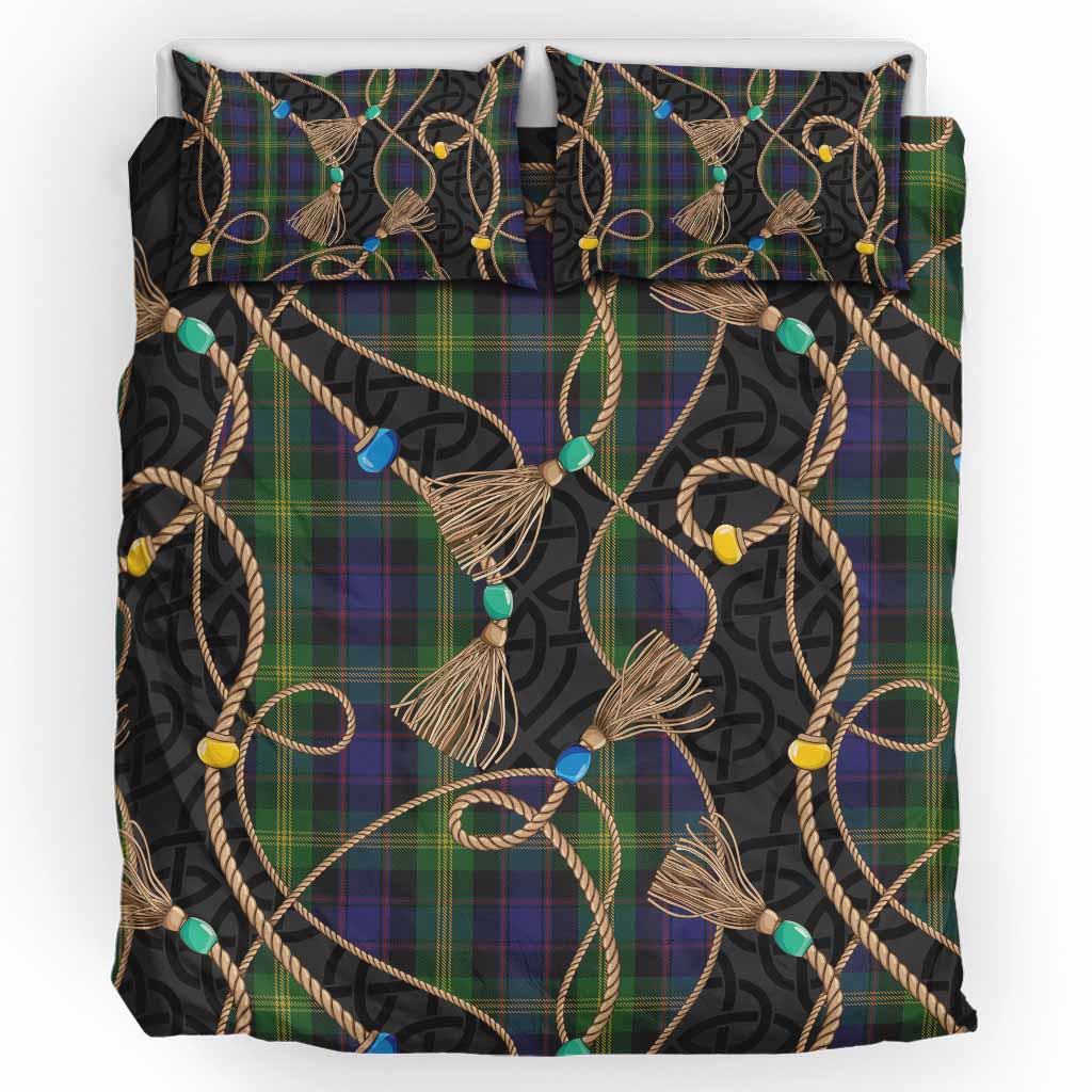 Watson Scottish Tartan Twisted Ropes Stylized Bedding Set UK Bedding Set UK King 91*87 inch - Tartan Vibes Clothing