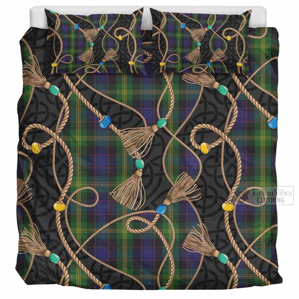 Watson Scottish Tartan Twisted Ropes Stylized Bedding Set UK Bedding Set UK Super King 104*94 inch - Tartan Vibes Clothing