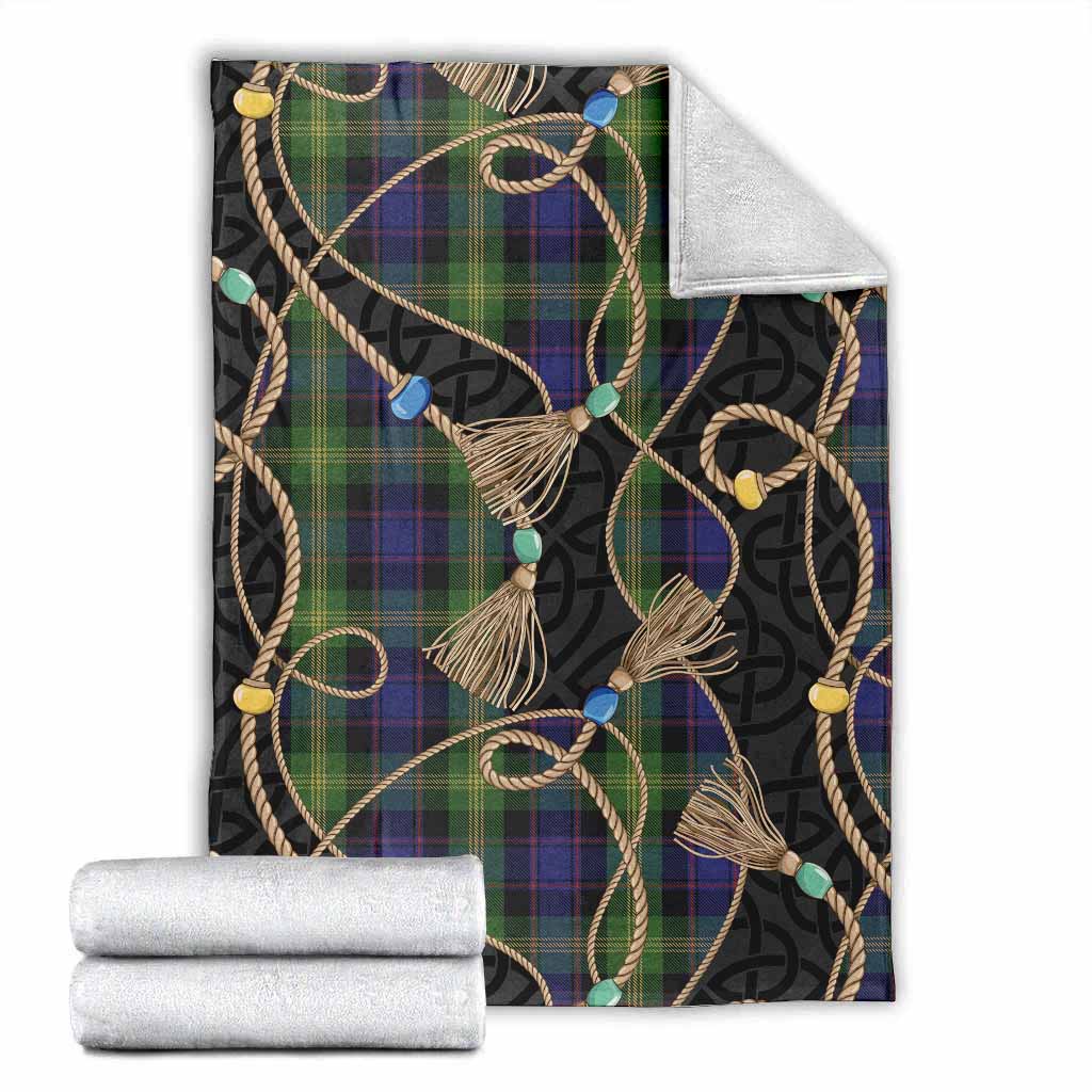 Watson Scottish Tartan Twisted Ropes Stylized Blanket X-Large 59 x 79 inches 150 x 200 cm - Tartan Vibes Clothing