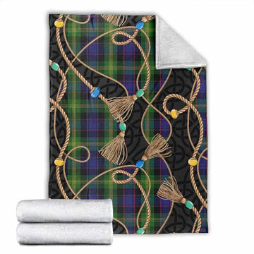 Watson Scottish Tartan Twisted Ropes Stylized Blanket X-Large 59 x 79 inches 150 x 200 cm - Tartan Vibes Clothing