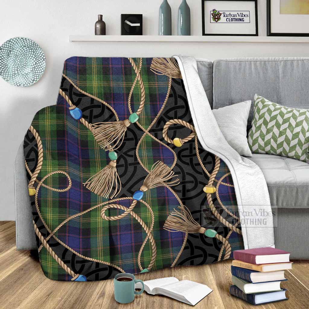 Watson Scottish Tartan Twisted Ropes Stylized Blanket - Tartan Vibes Clothing