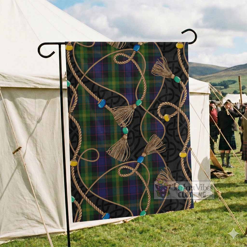 Watson Scottish Tartan Twisted Ropes Stylized Garden Flag - Tartan Vibes Clothing