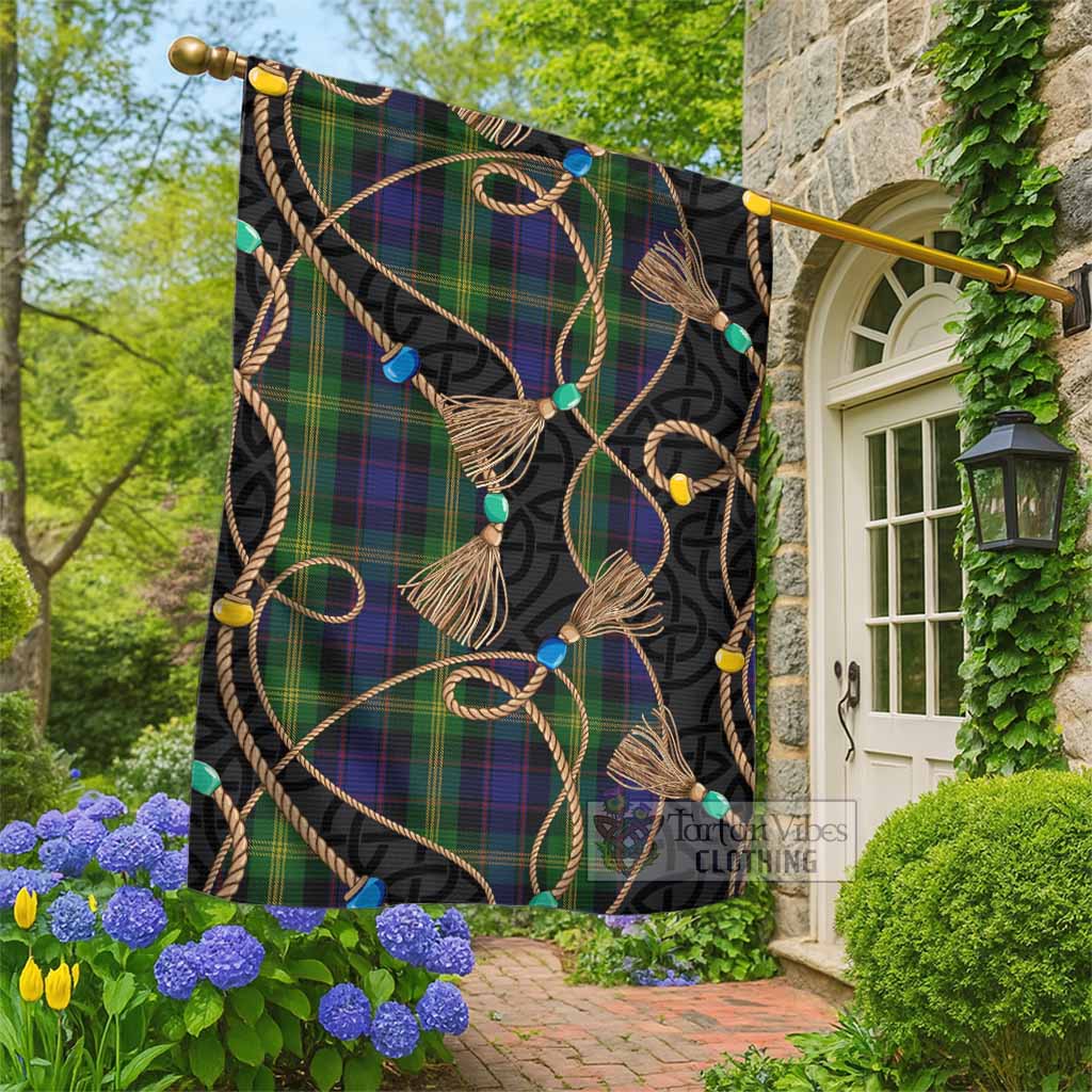 Watson Scottish Tartan Twisted Ropes Stylized Garden Flag - Tartan Vibes Clothing