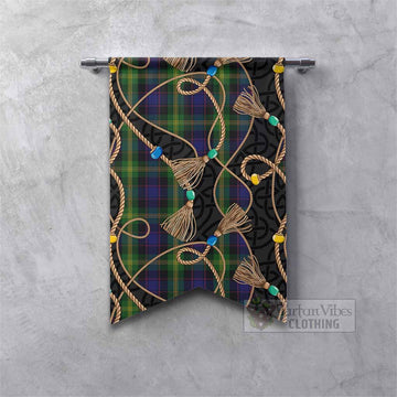 Watson Scottish Tartan Twisted Ropes Stylized Gonfalon