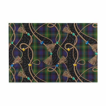 Watson Scottish Tartan Twisted Ropes Stylized House Flag
