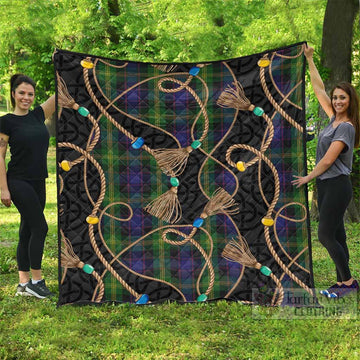 Watson Scottish Tartan Twisted Ropes Stylized Premium Quilt - Tartan Vibes Clothing