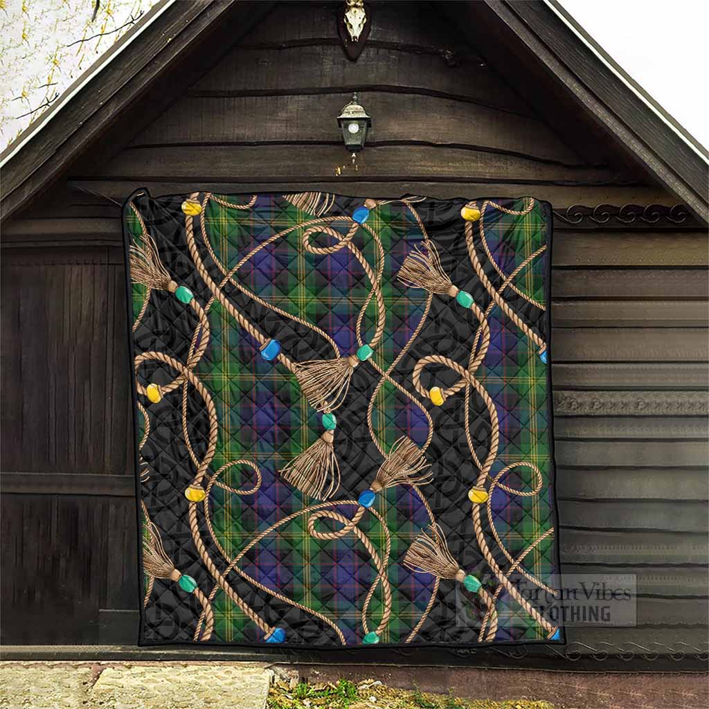 Watson Scottish Tartan Twisted Ropes Stylized Premium Quilt - Tartan Vibes Clothing