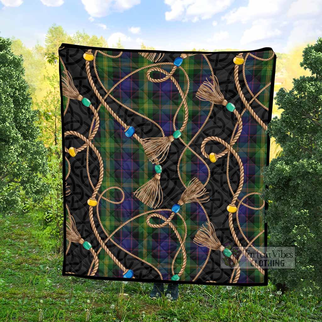 Watson Scottish Tartan Twisted Ropes Stylized Premium Quilt - Tartan Vibes Clothing
