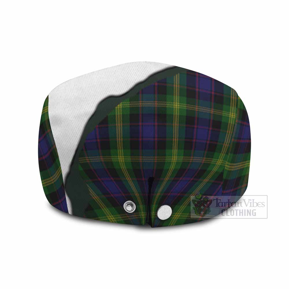 Watson Scottish Terrier Tartan Flat Cap, Jeff Cap Thistle Heritage Art - Tartan Vibes Clothing