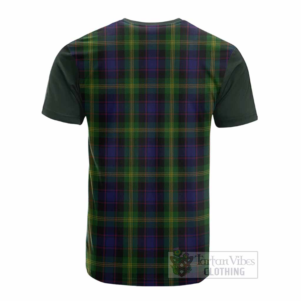 Watson Tartan Accent Cotton T-shirt with Family Crest - Tartan Vibes Clothing