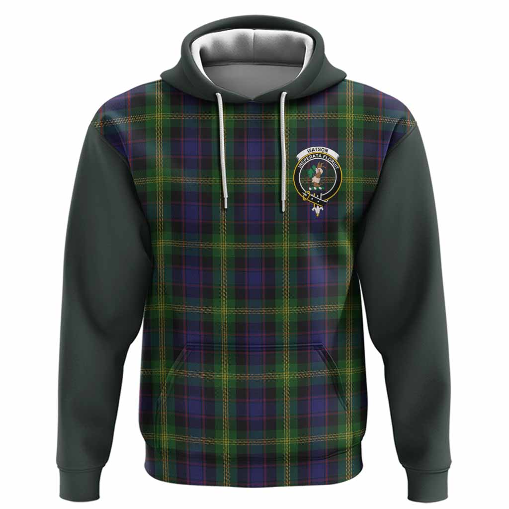 Watson Tartan Accent Hoodie with Family Crest
