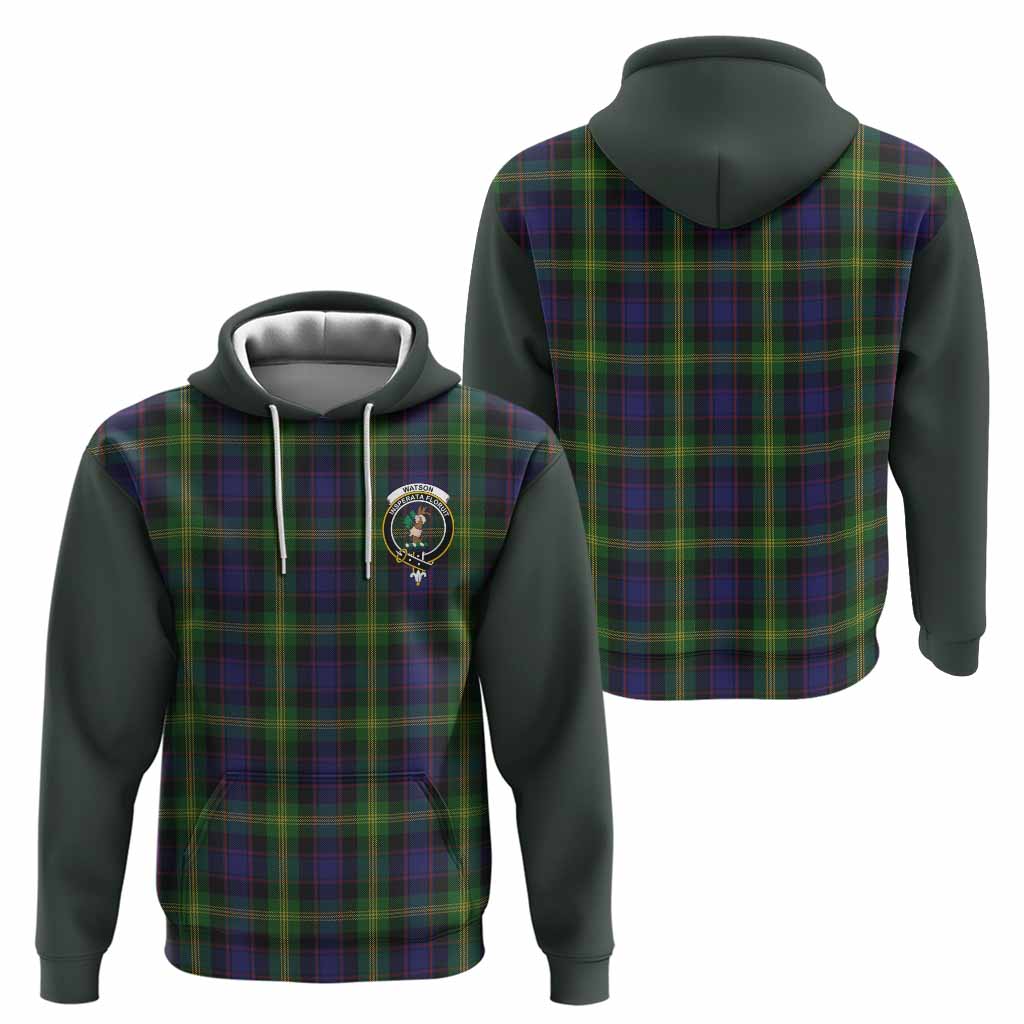 Watson Tartan Accent Hoodie with Family Crest