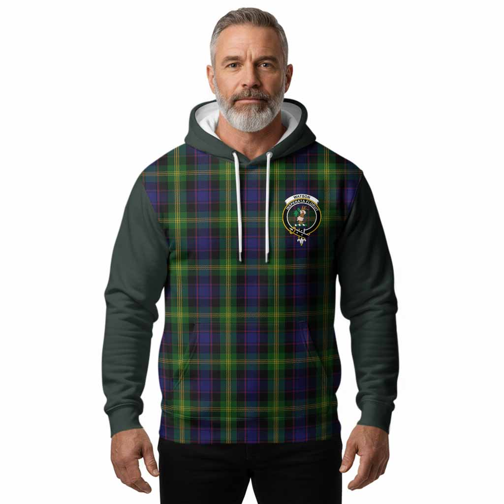 Watson Tartan Accent Hoodie with Family Crest