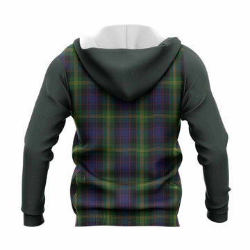 Watson Tartan Accent Knitted Hoodie with Family Crest