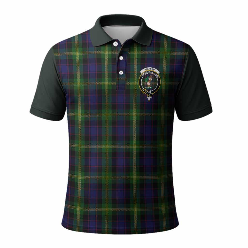 Watson Tartan Accent Polo Shirt with Family Crest