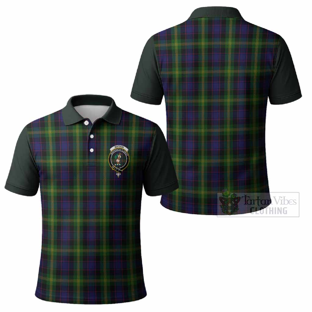 Watson Tartan Accent Polo Shirt with Family Crest