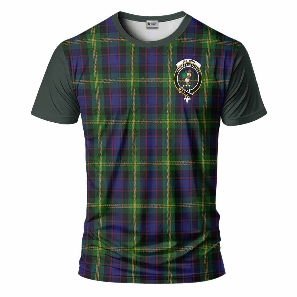 Watson Tartan Accent T-Shirt with Family Crest