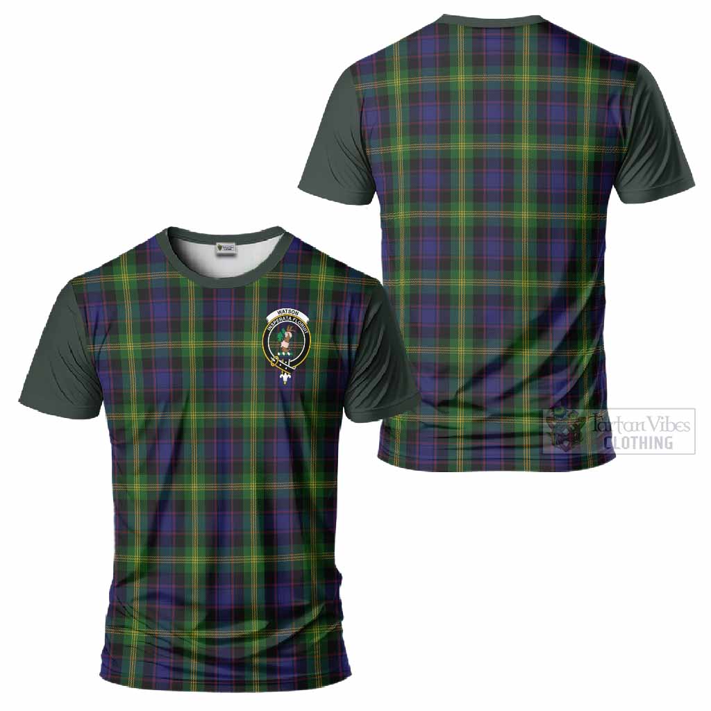 Watson Tartan Accent T-Shirt with Family Crest