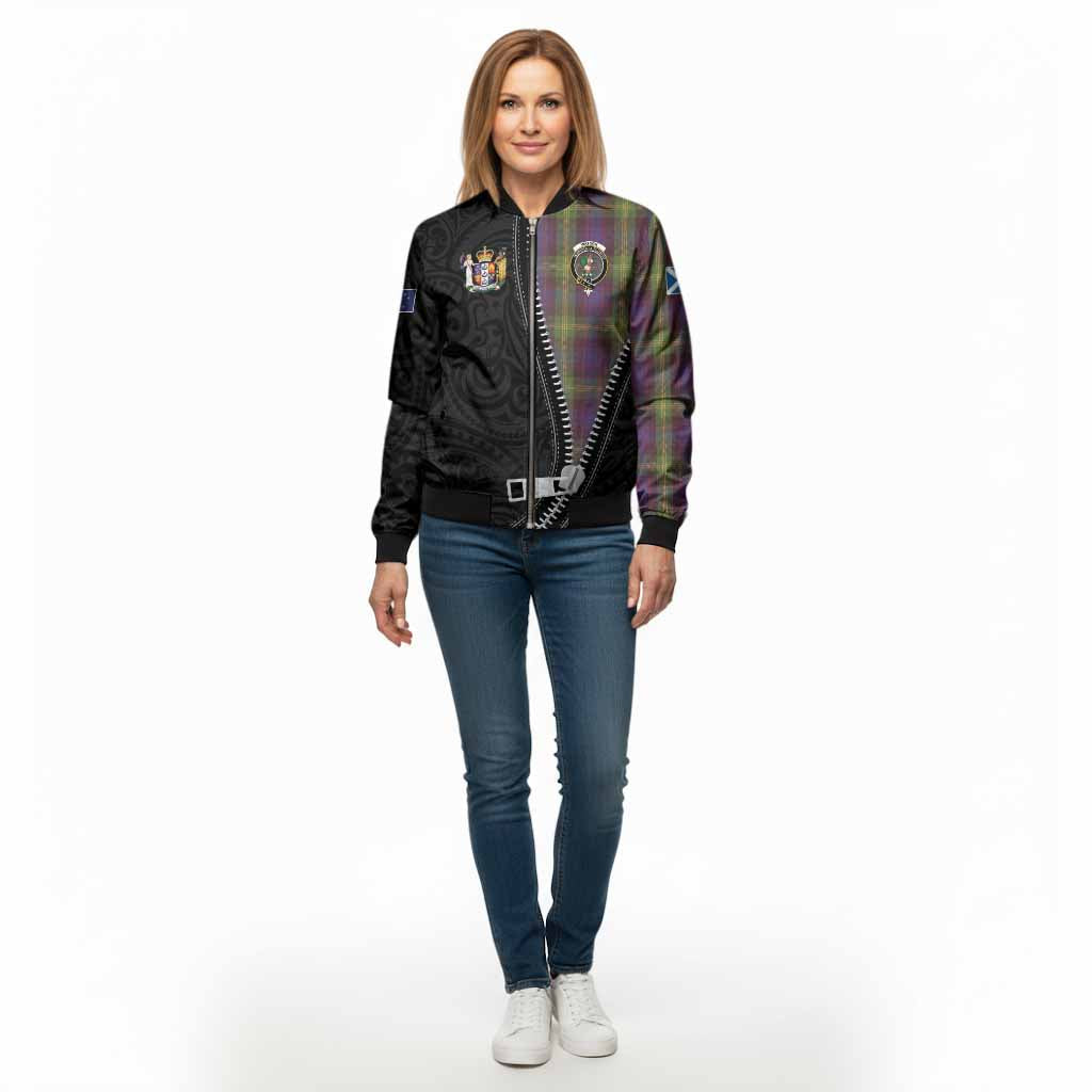 Watson Tartan Bomber Jacket New Zealand Pattern Unique Zipper Stylized